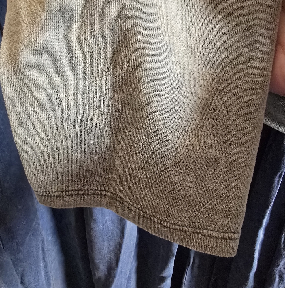 1XL NWT HEYSON Chambray/Grn Mineral Wash Dress 25.5ptp 36.5Long 2 Pockets SOFT! - Picture 10 of 16